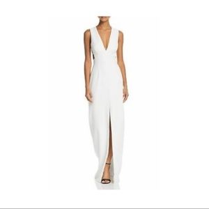 Aidan Mattox - Plunging V-Neck Crepe Sheath Dress - worn once and dry cleaned